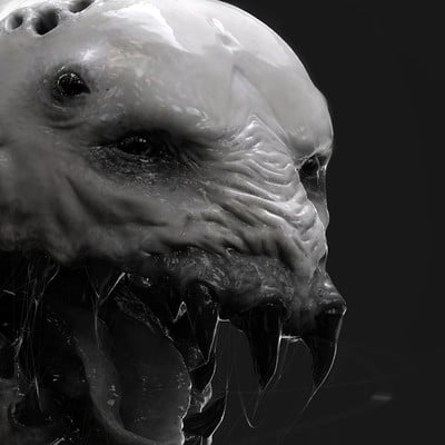 Stalker Creature - Mouth - FRAMESHIFT GAME CONCEPT ART