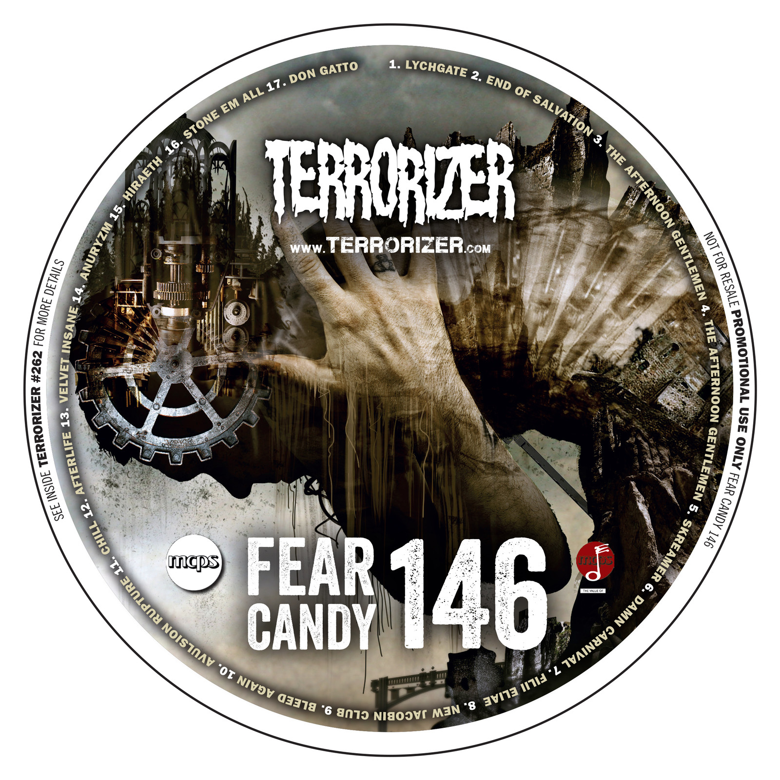 Terrorizer Magazine Fear Candy CD cover 