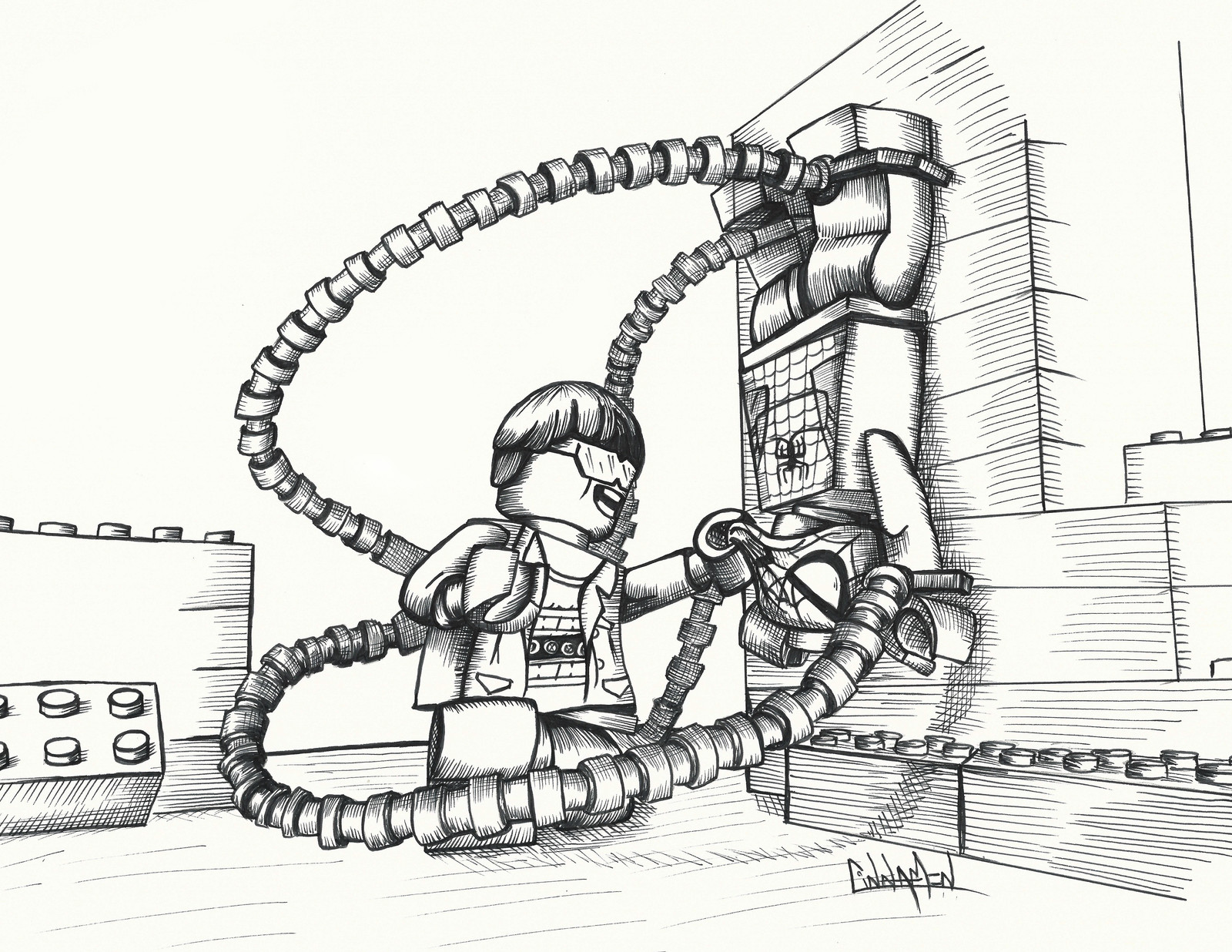 doc ock lego minifigure instructions