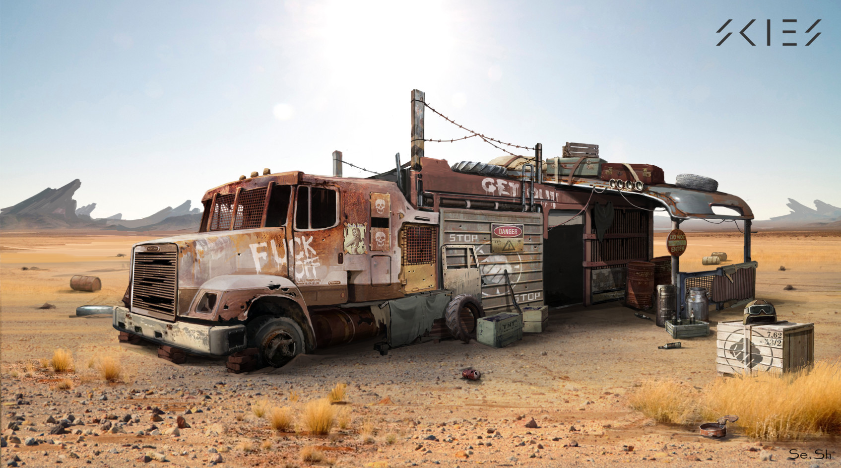 ArtStation - bandits camp 3, Sergey Shilkin