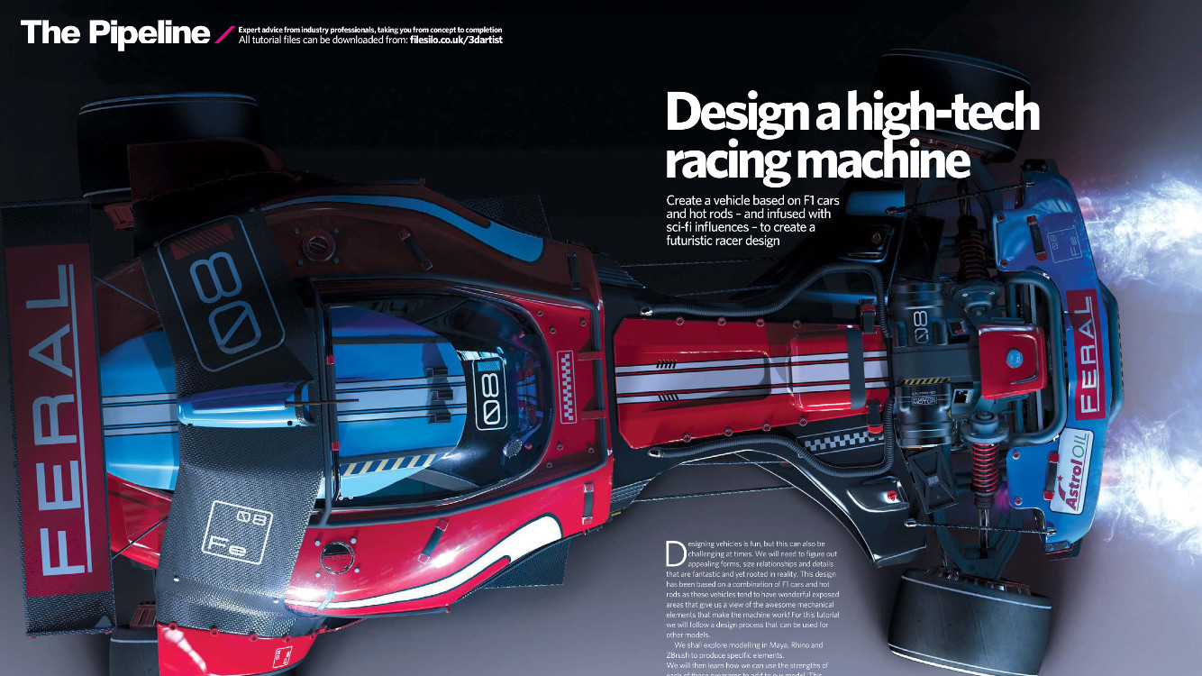 Spread in 3D Artist Magazine