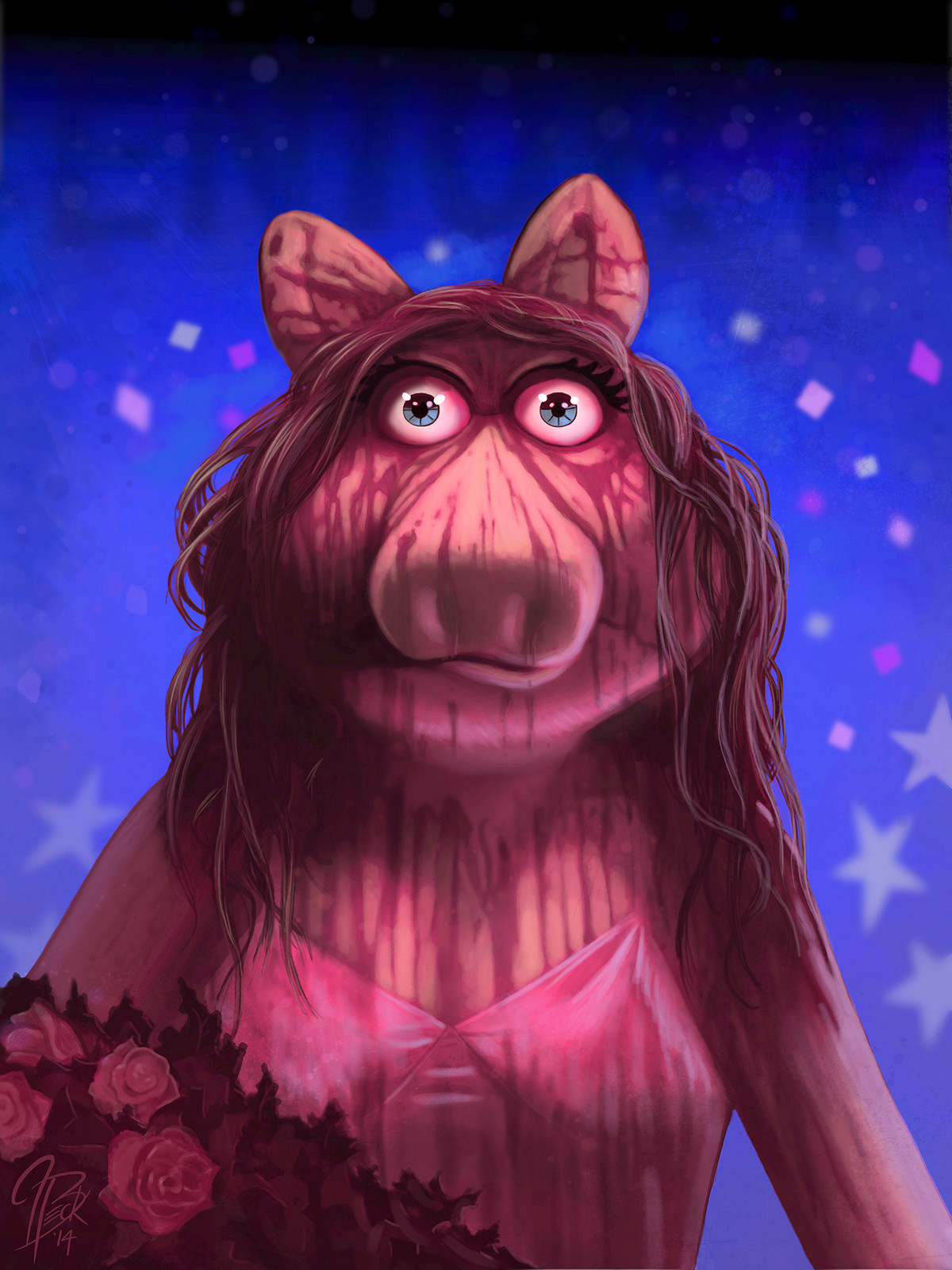 Ms. Piggy as Carrie White