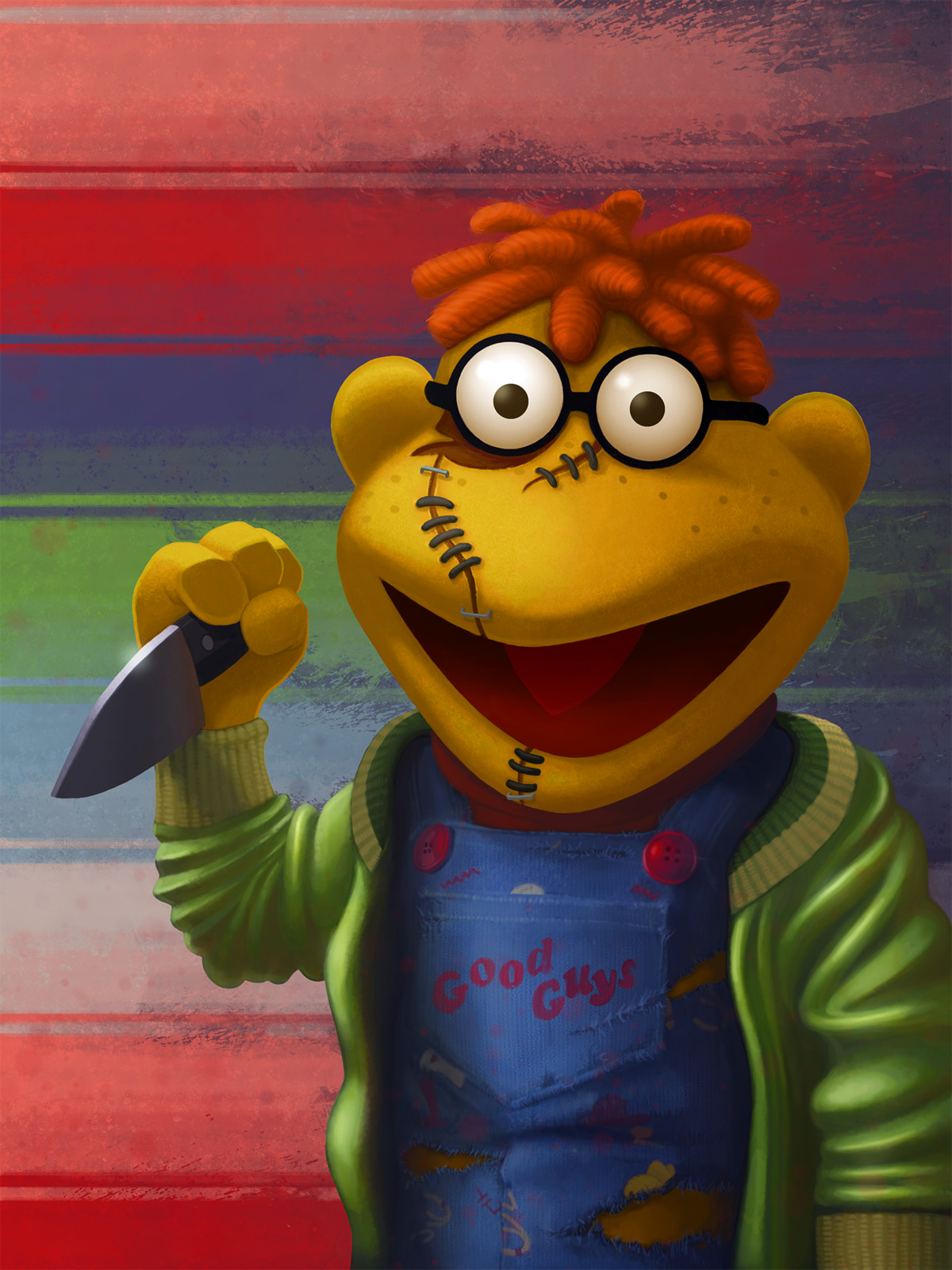 Scooter as Chucky