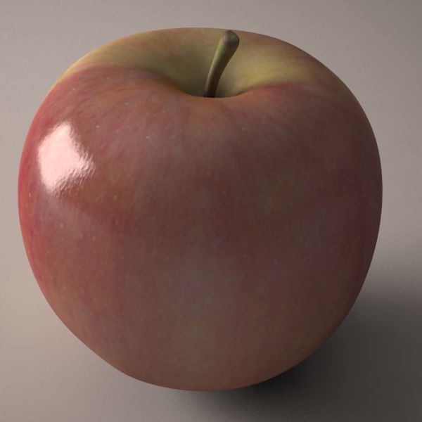 Artstation 3d Model Apple Fruit Stephan Plotnicov