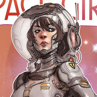 Hicham habchi space girl by pyroow d9g2bvj