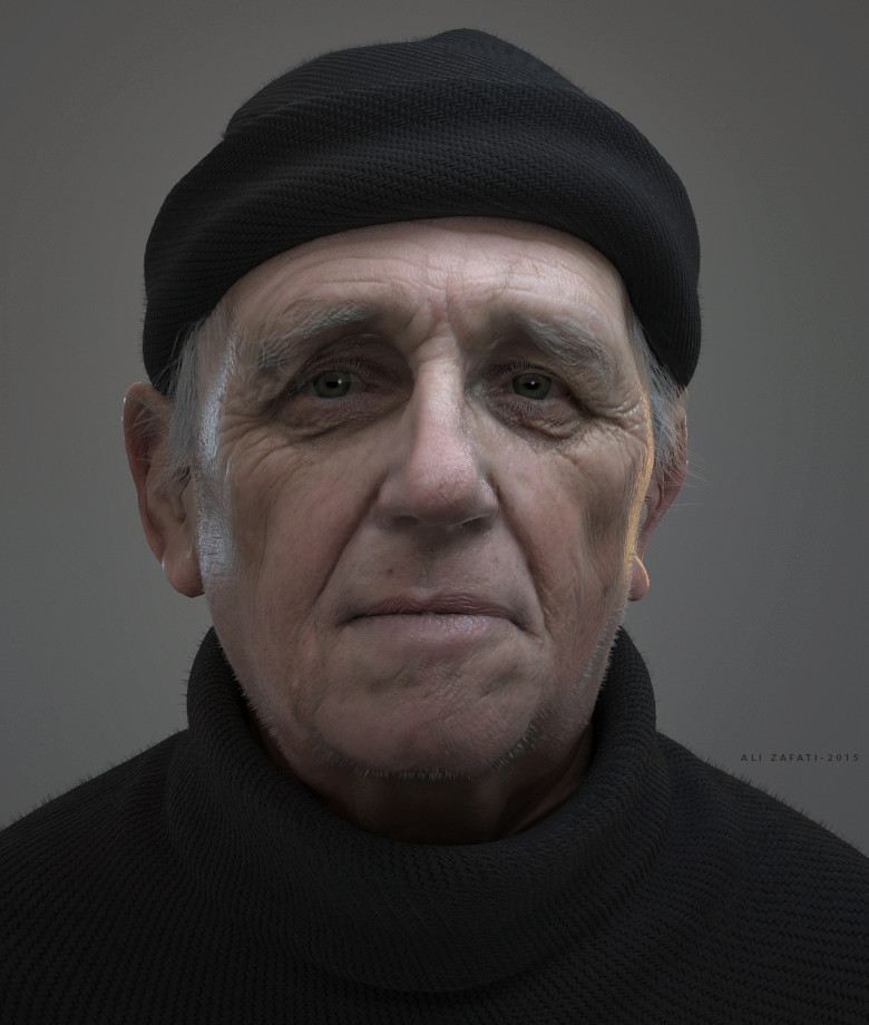 Artstation Old Man Ali Zafati