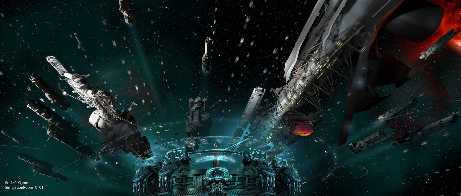 "Enders Game" movie concept art work.