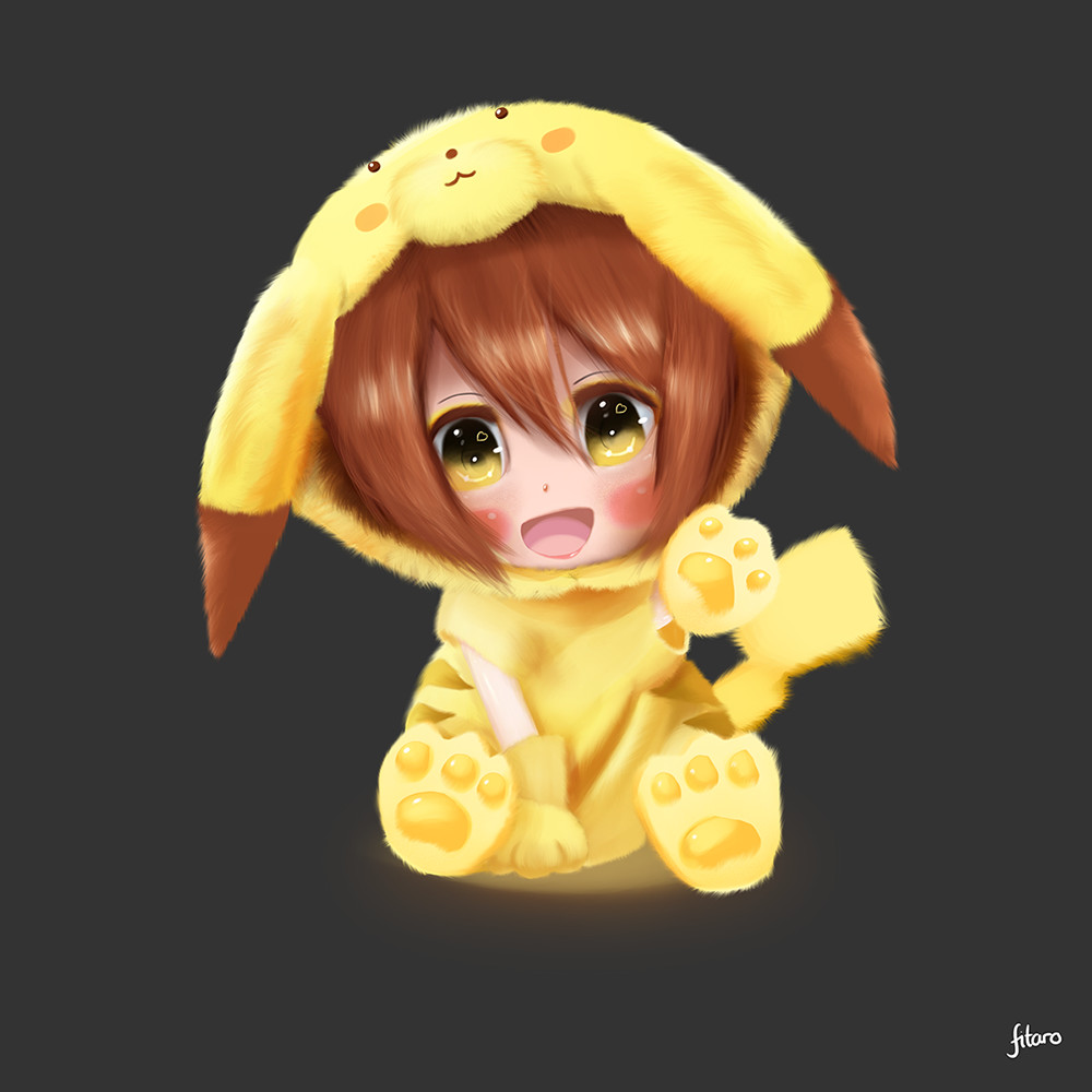 Artstation - Pikachu Chibi Sticker