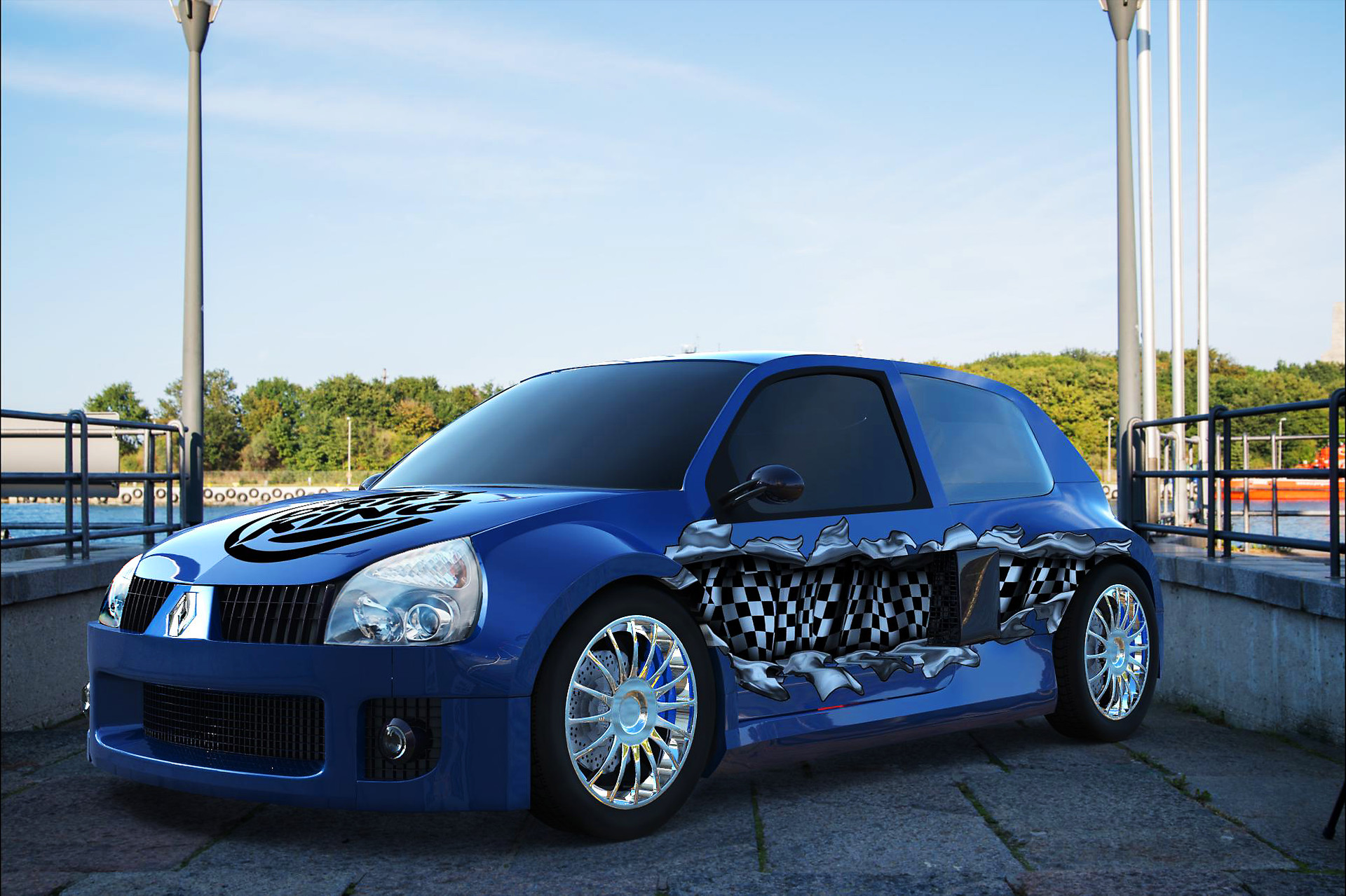 chevrolet camaro and renault clio v6