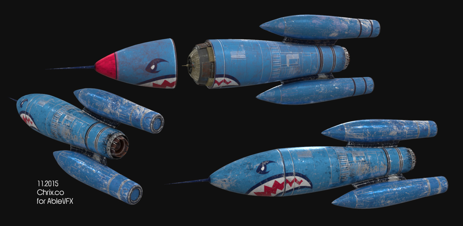 The final shot removed the Rocket's face.