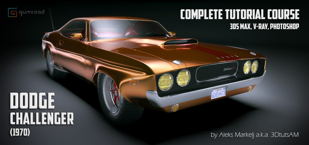 Artstation 3d Car Creation Process In 3ds Max V Ray Photoshop