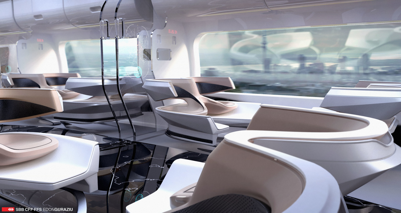 Artstation Future Train Interior Design Edon Guraziu