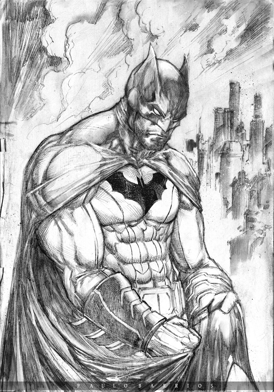 Batman Pencil Sketch Drawing by A.H. Masud | Saatchi Art