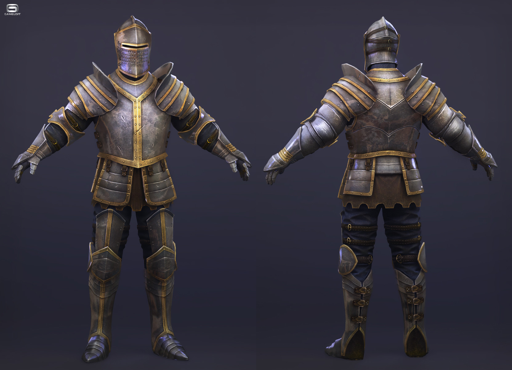 Artstation rival knight blue knights
