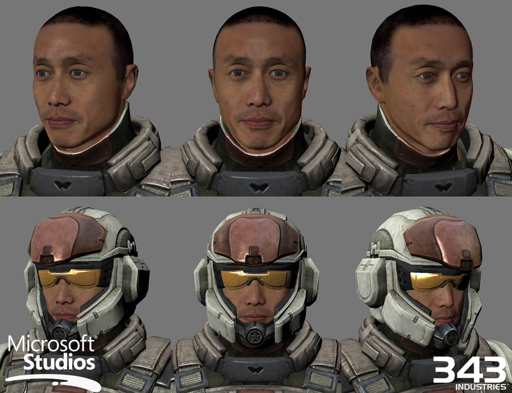 Kyle Hefley Halo 4 Faces