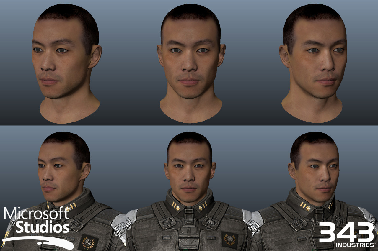 Kyle Hefley Halo 4 Faces