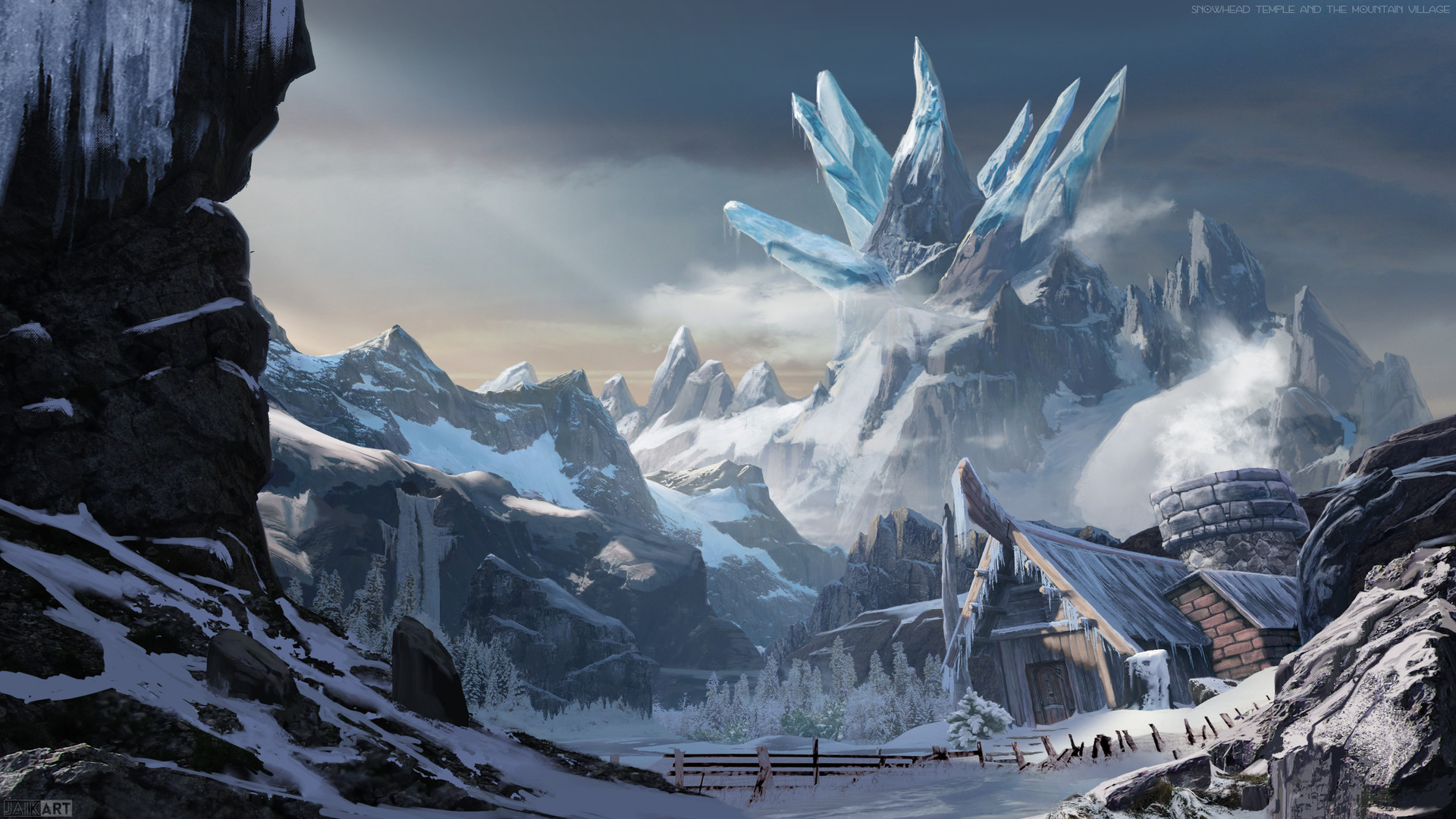 ArtStation - Majoras Mask - Snowhead Temple and Mountain Village, Jake Opp