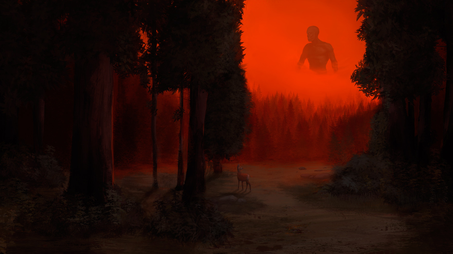 ArtStation The Lost Red Forest