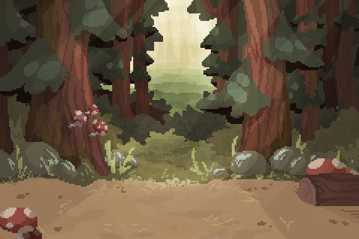 Gravity Falls - Pixel Art : Forest.