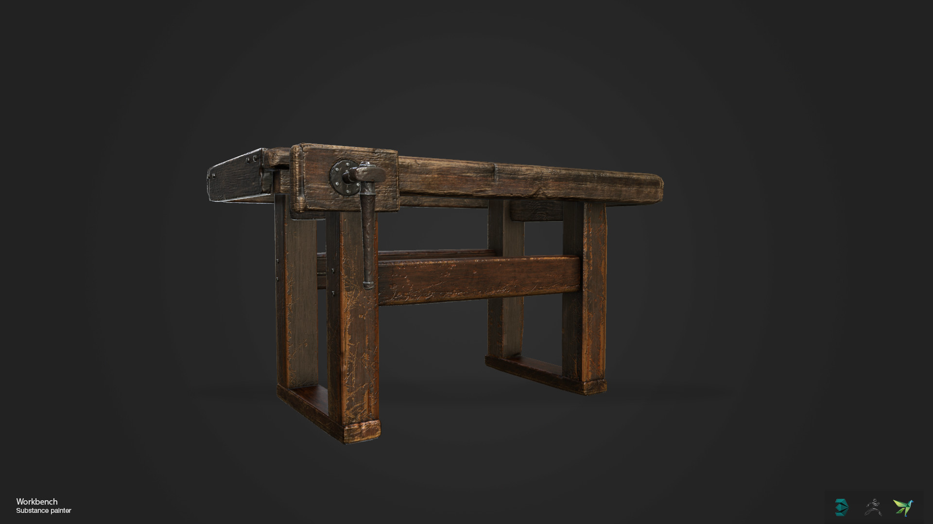 Artstation Workbench Substance Painter Wood Texture Practice Edward Godlach