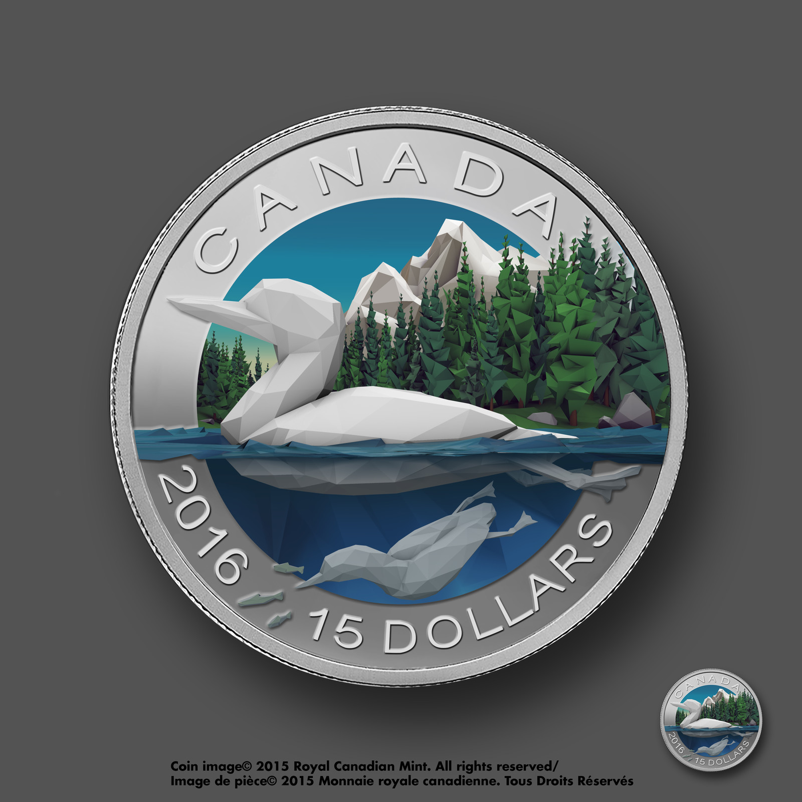 Low Poly Loon Coin