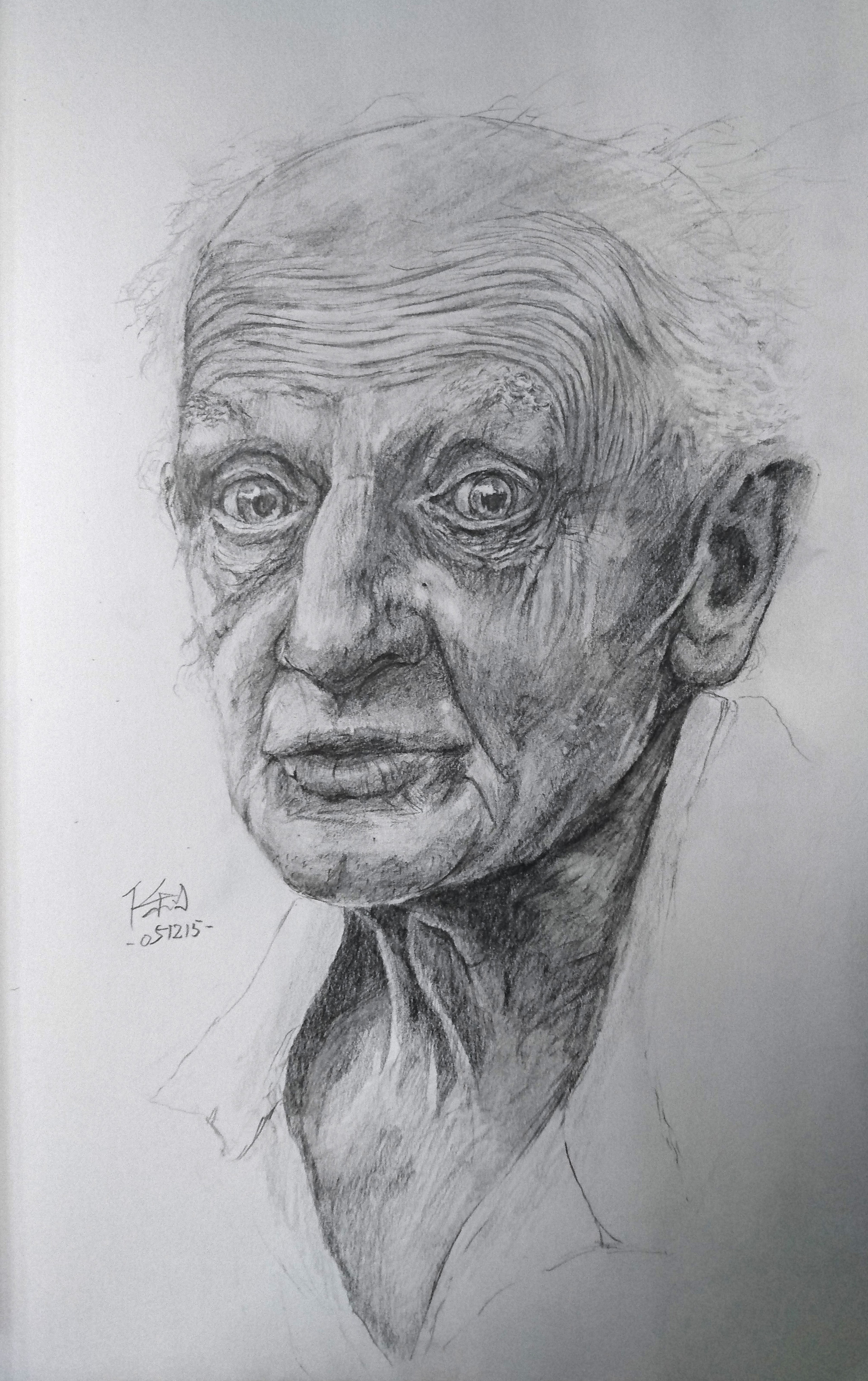 Old Man Portrait Drawing You can find the link. old man portrait drawing