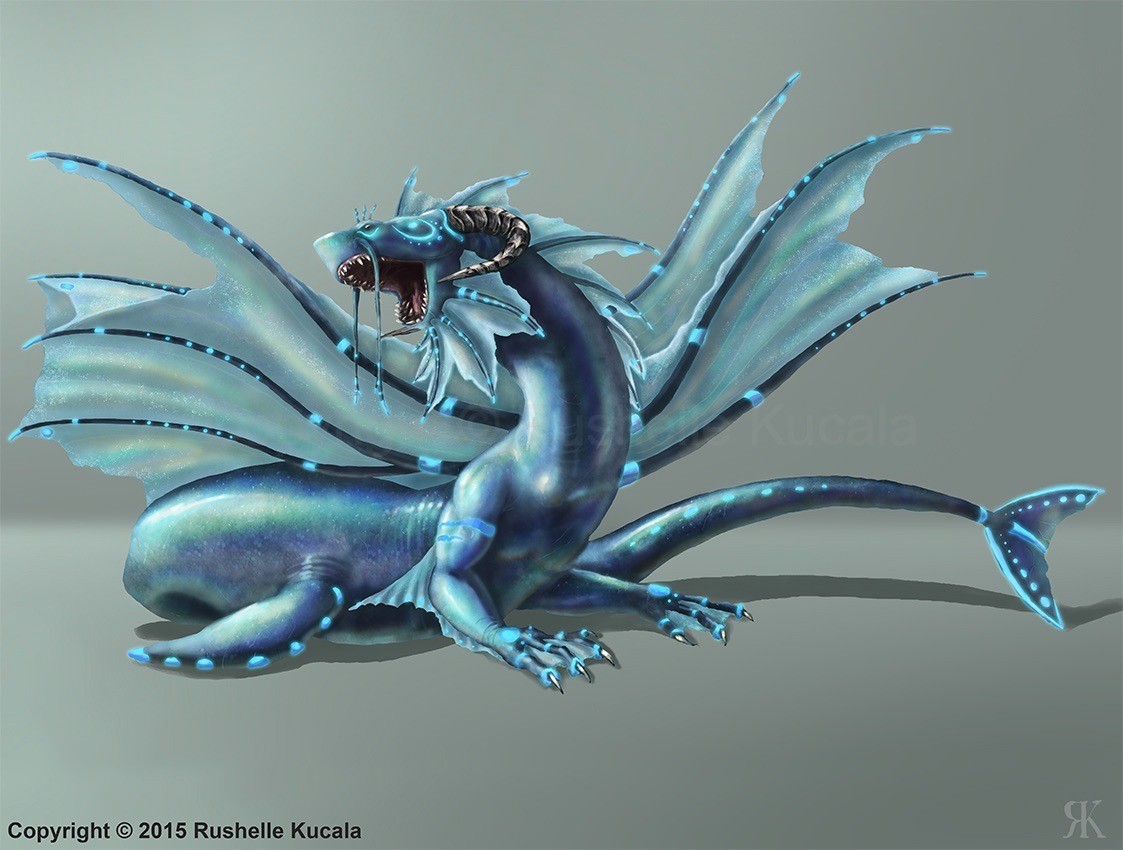 Artstation Water Dragon Rushelle Kucala