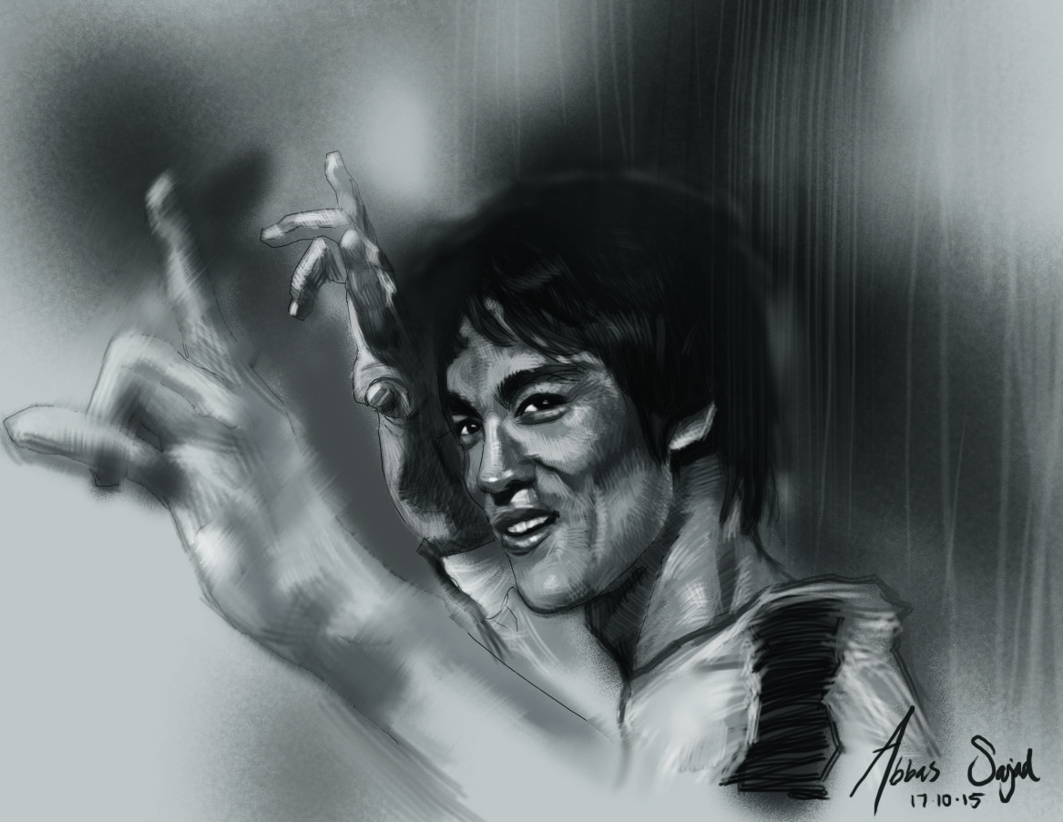 Bruce Lee Drawing Realistic - Drawing Skill