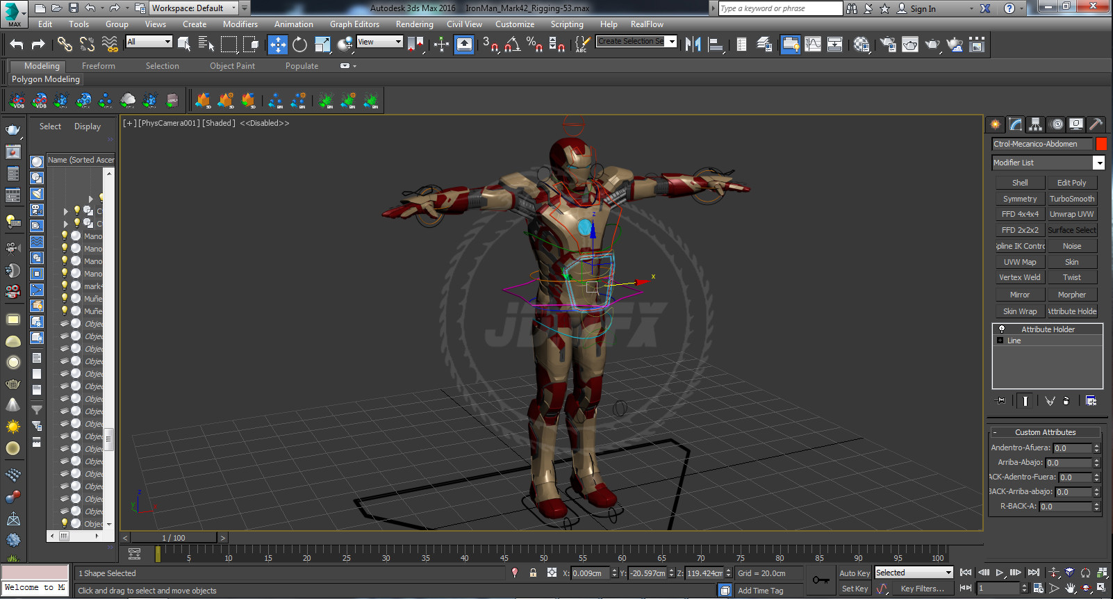 Artstation Iron Man Mark42 Jaime De La Cruz Quispe