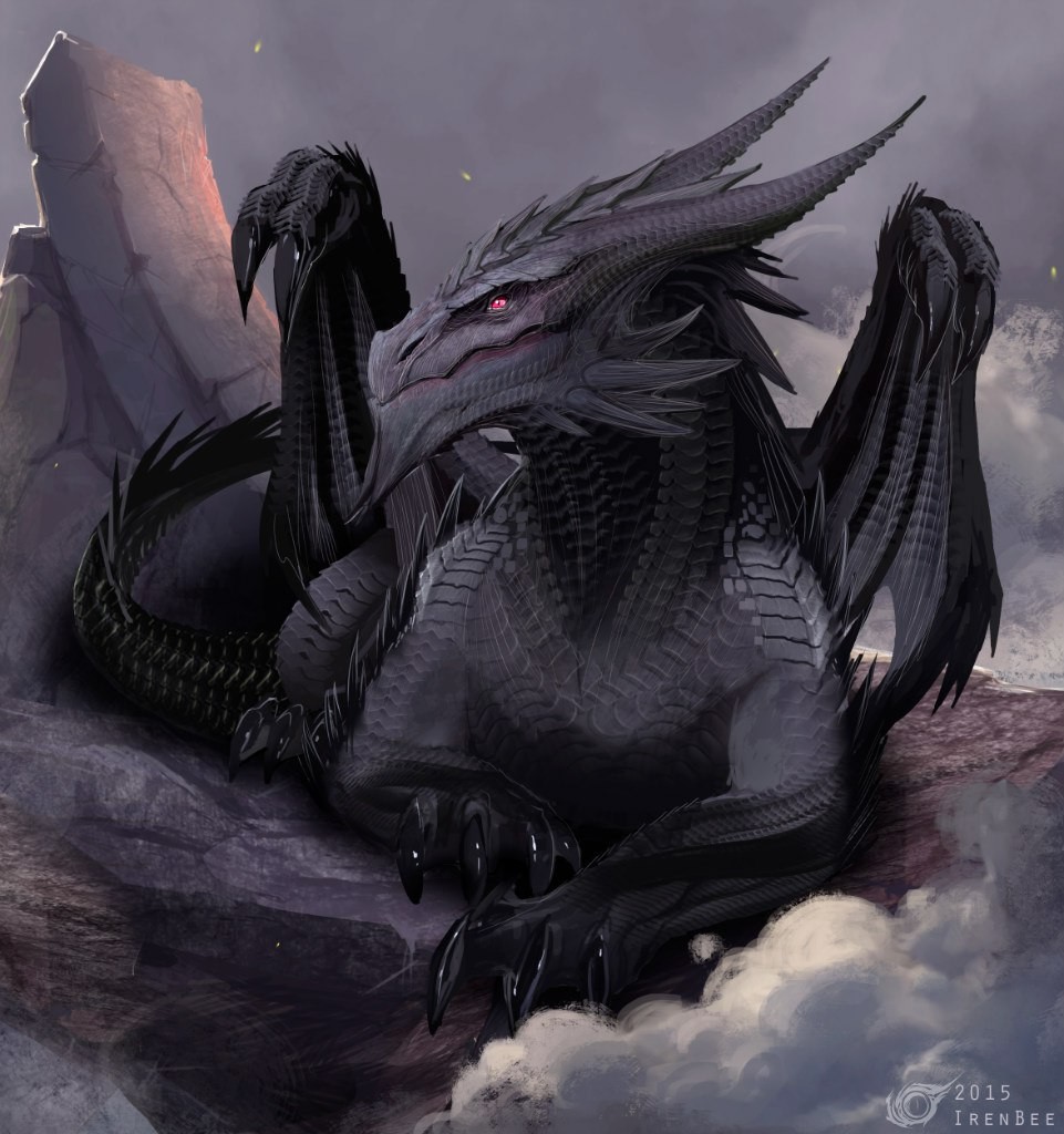 Черный дракон. IRENBEE Viserion Vulom. Дракон Блэк драгон. Смауг и Анкалагон. Viserion Vulom дракон.