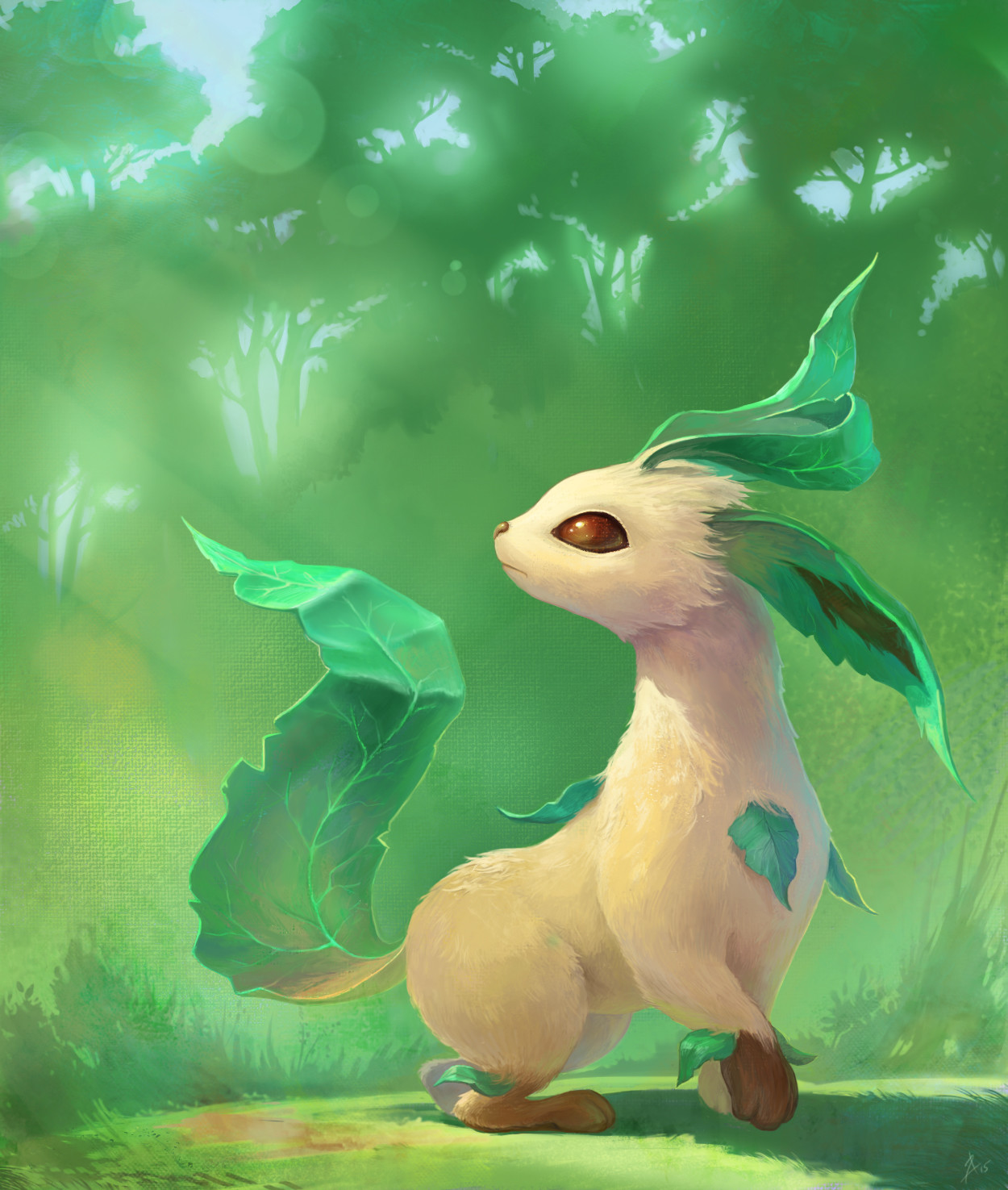 Artstation Leafeon Fanart Ilia Altunin Reminder that my commissions are open!! artstation leafeon fanart ilia altunin