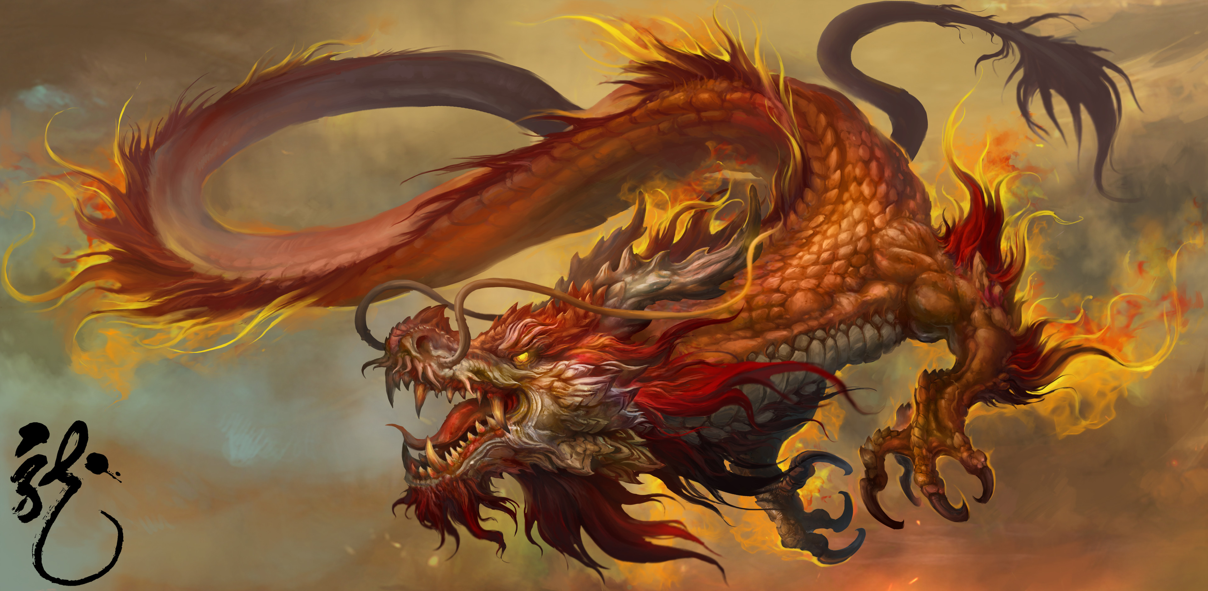 Artstation Chinese Dragon Russell Dongjun Lu