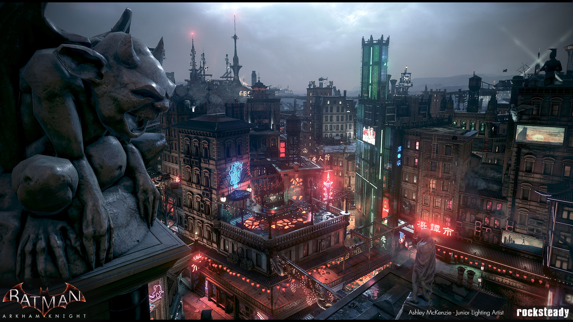 Artstation Batman Arkham Knight Lighting Work Ashley