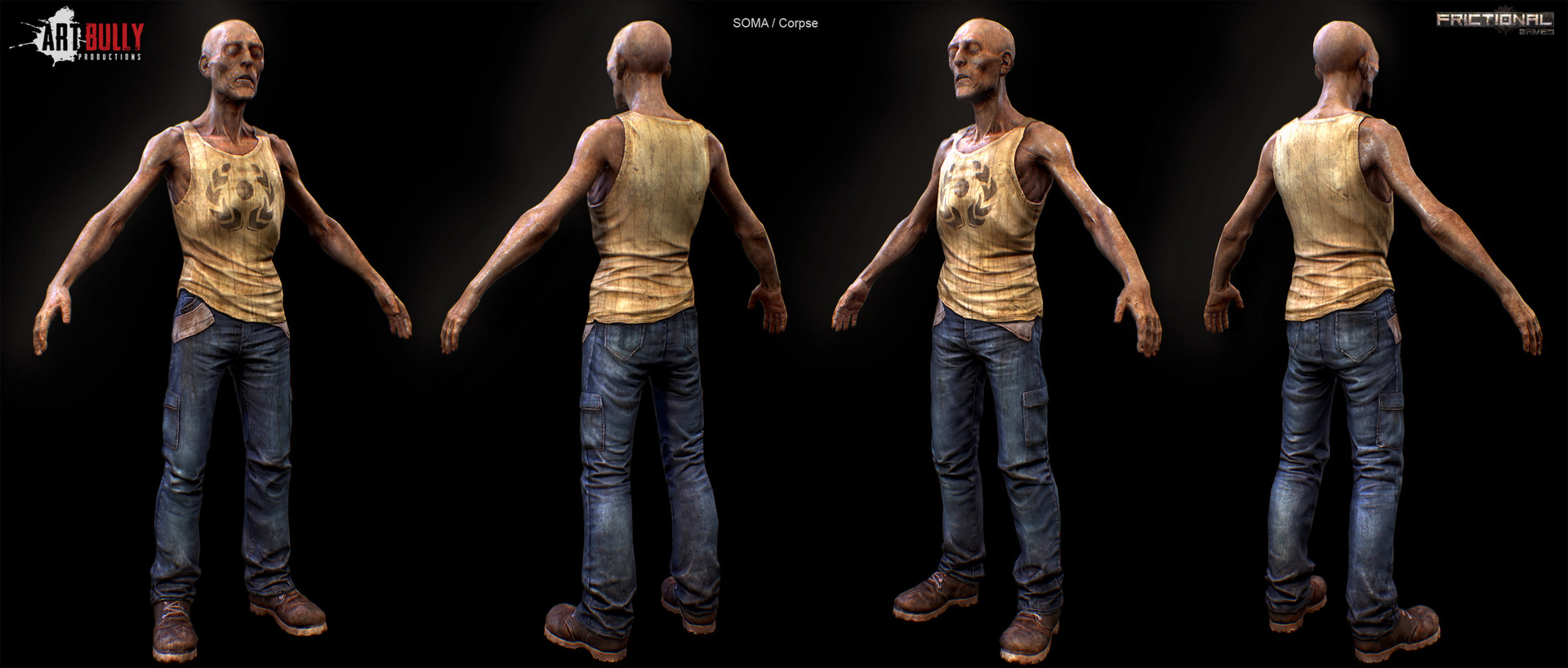 Concept and Art direction - Frictional Games Highpoly, Lowpoly and Textures...