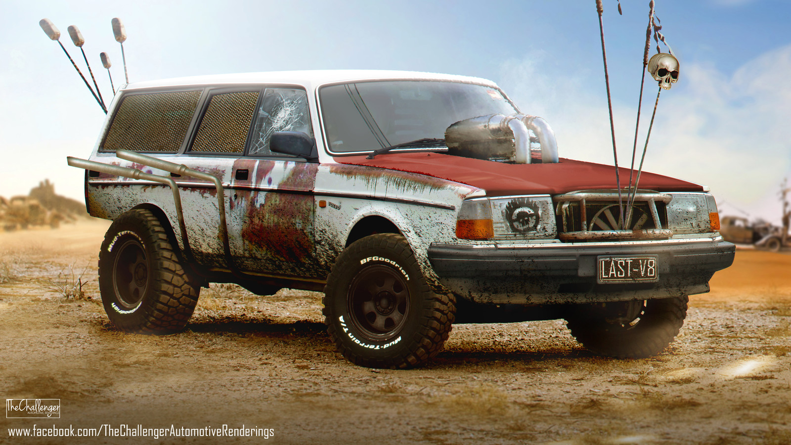 Artstation Volvo 240 Wagon Mad Max Fury Road Inspired