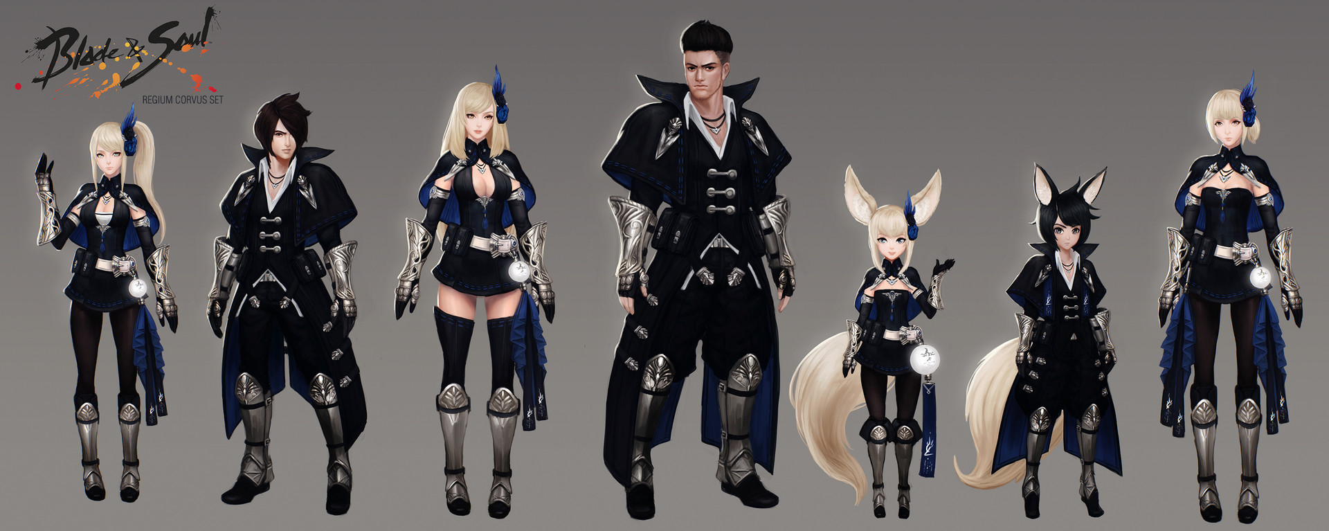 Artstation Blade And Soul Regium Corvus Set Edward Montenegro