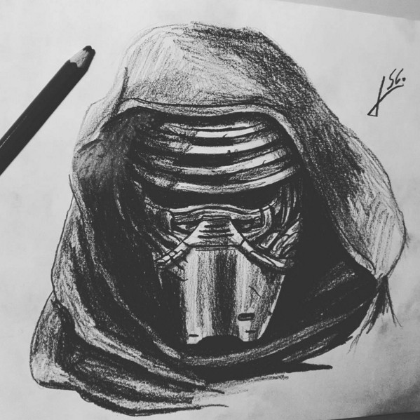Кайло рен рисунок