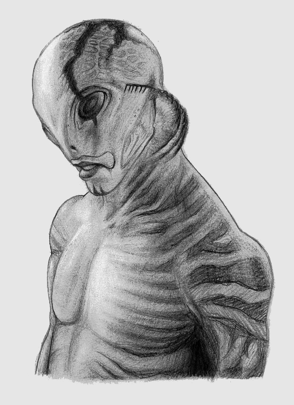 Artstation - Abraham Sapien 2 (B&W)