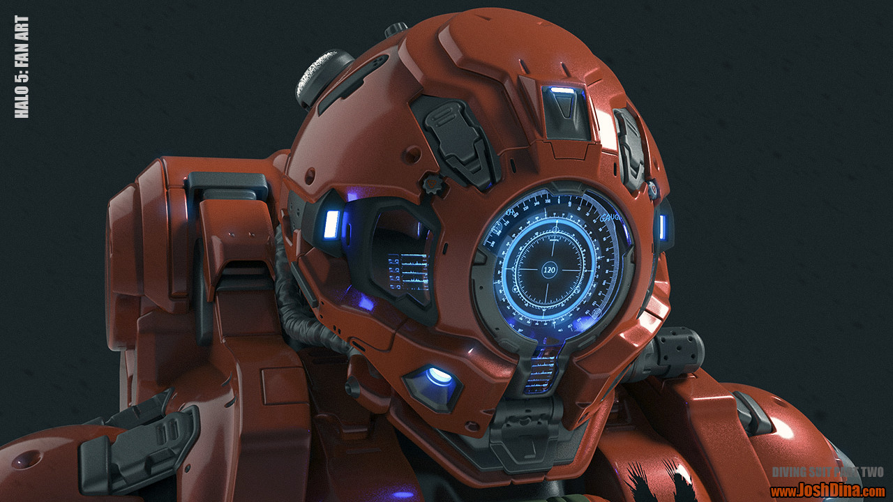 Artstation Halo 5 Diving Suit Fan Art Part 2 Josh Dina