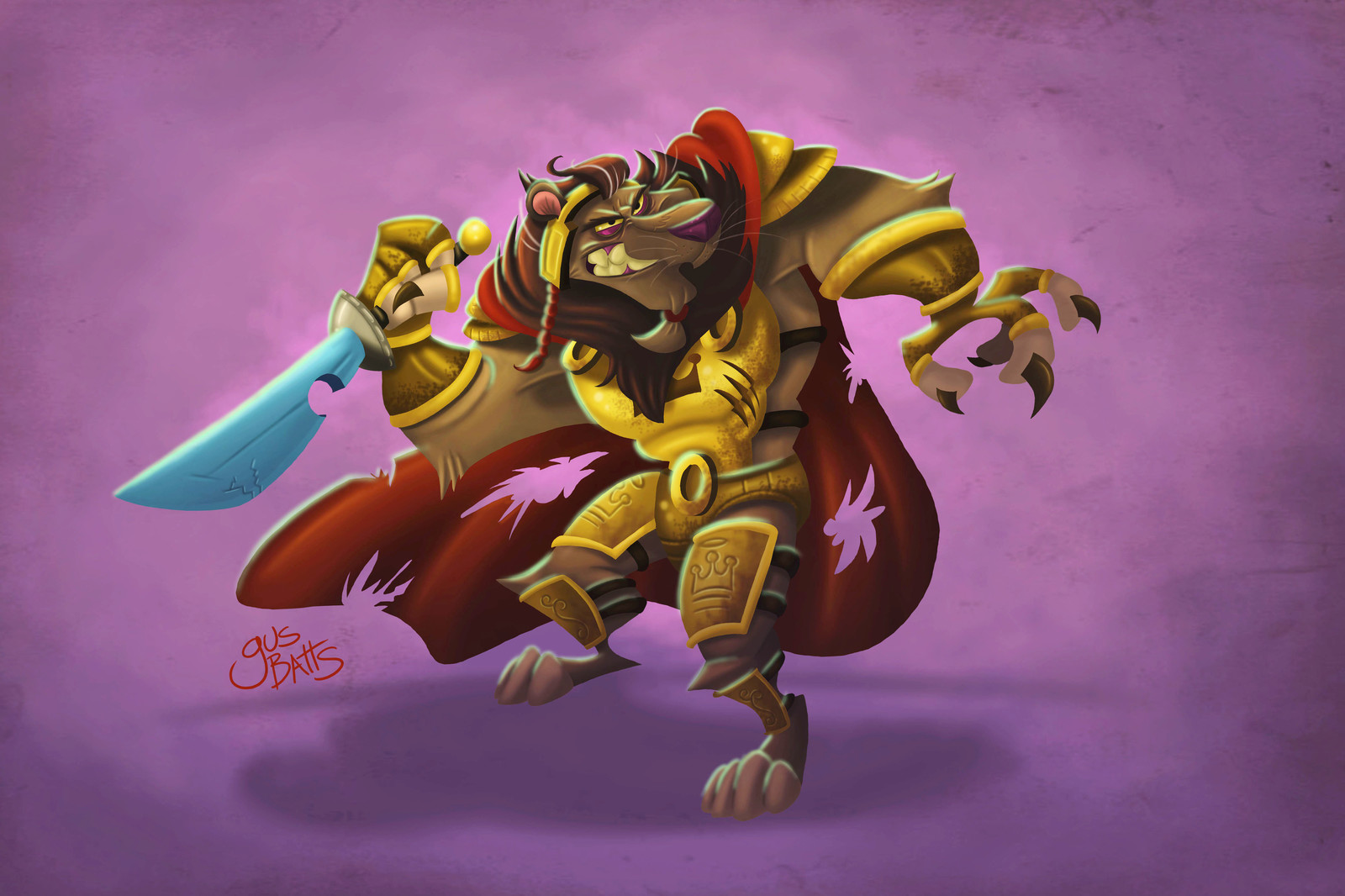 Warrior Lion Character design
