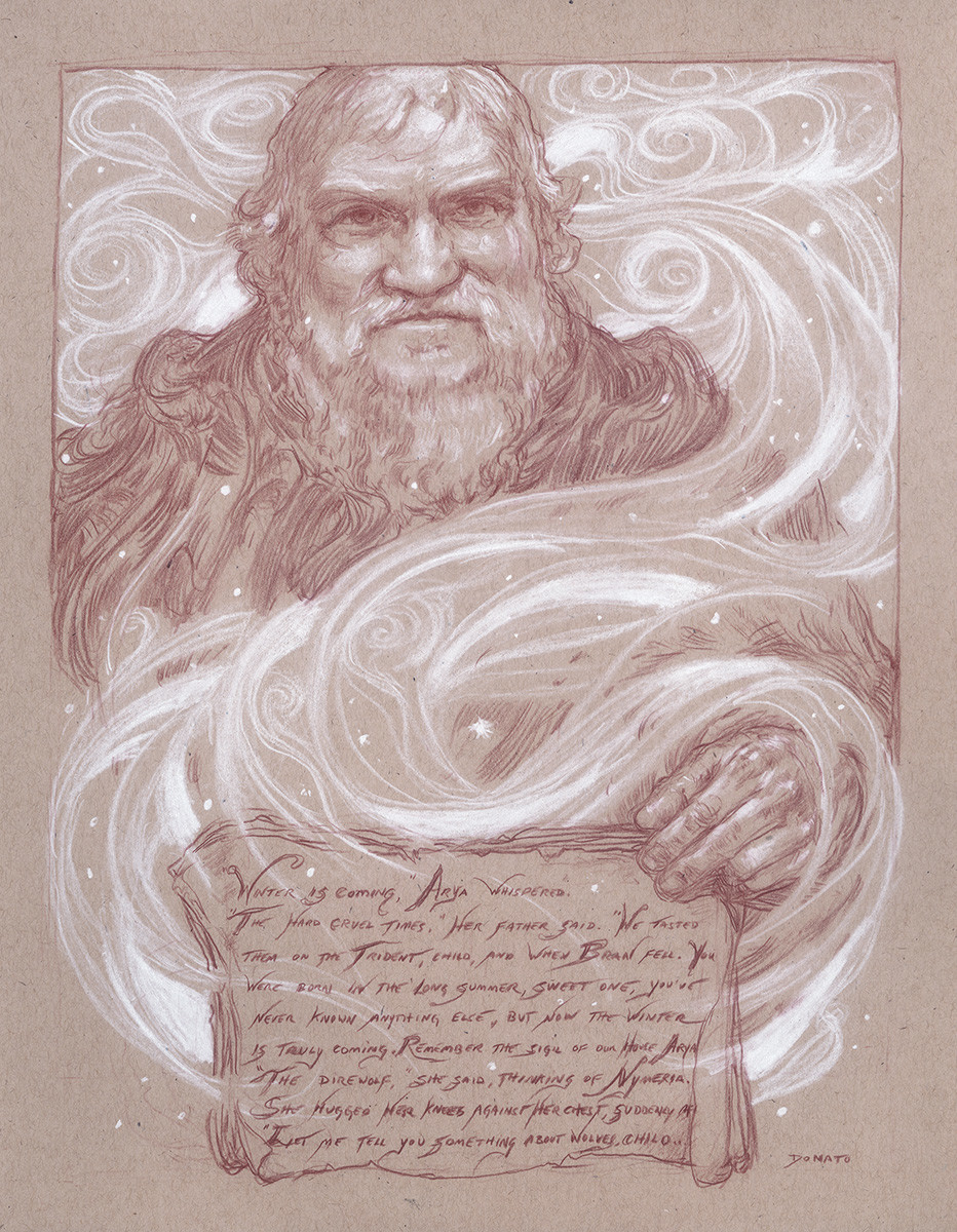 Artstation Winter Is Coming George R R Martin Portrait