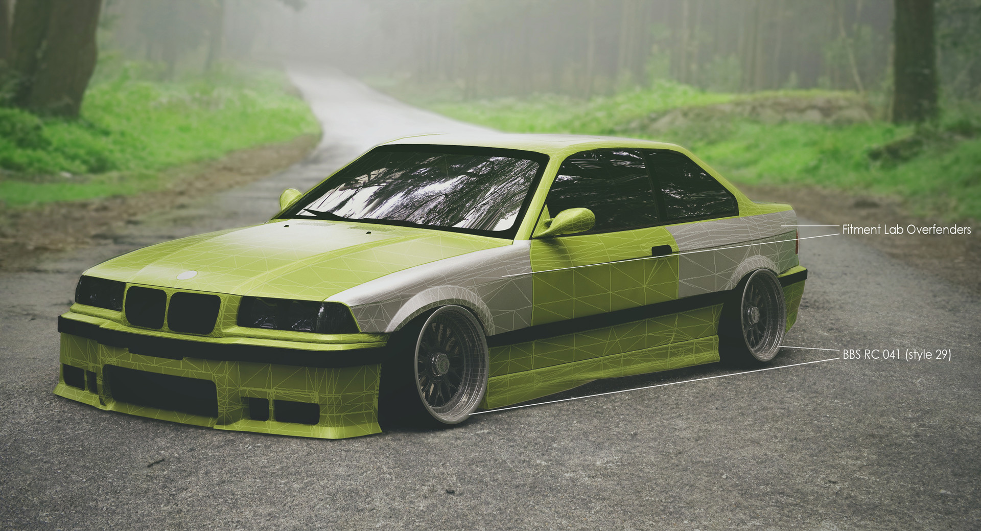 e36 coupe overfenders