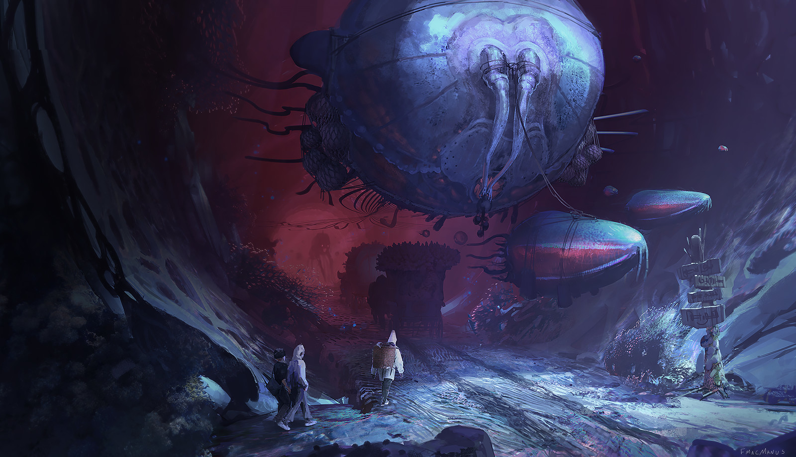 The coral highway is a vast network of roads and tunnels that exist inside the coral matrix in Blue Valley. Through these tunnels, many families and caravans travel to various settlements and destinations all throughout the valley.