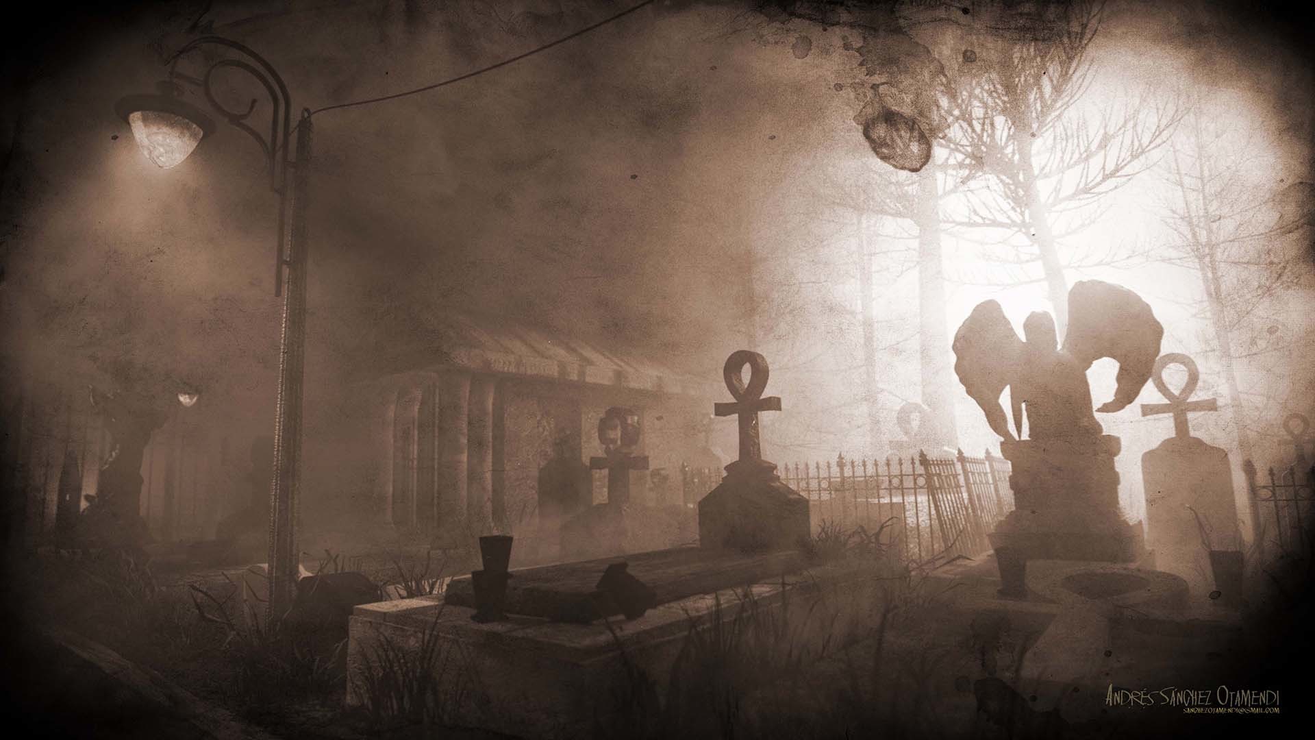 cementerio vida eterna foto vieja