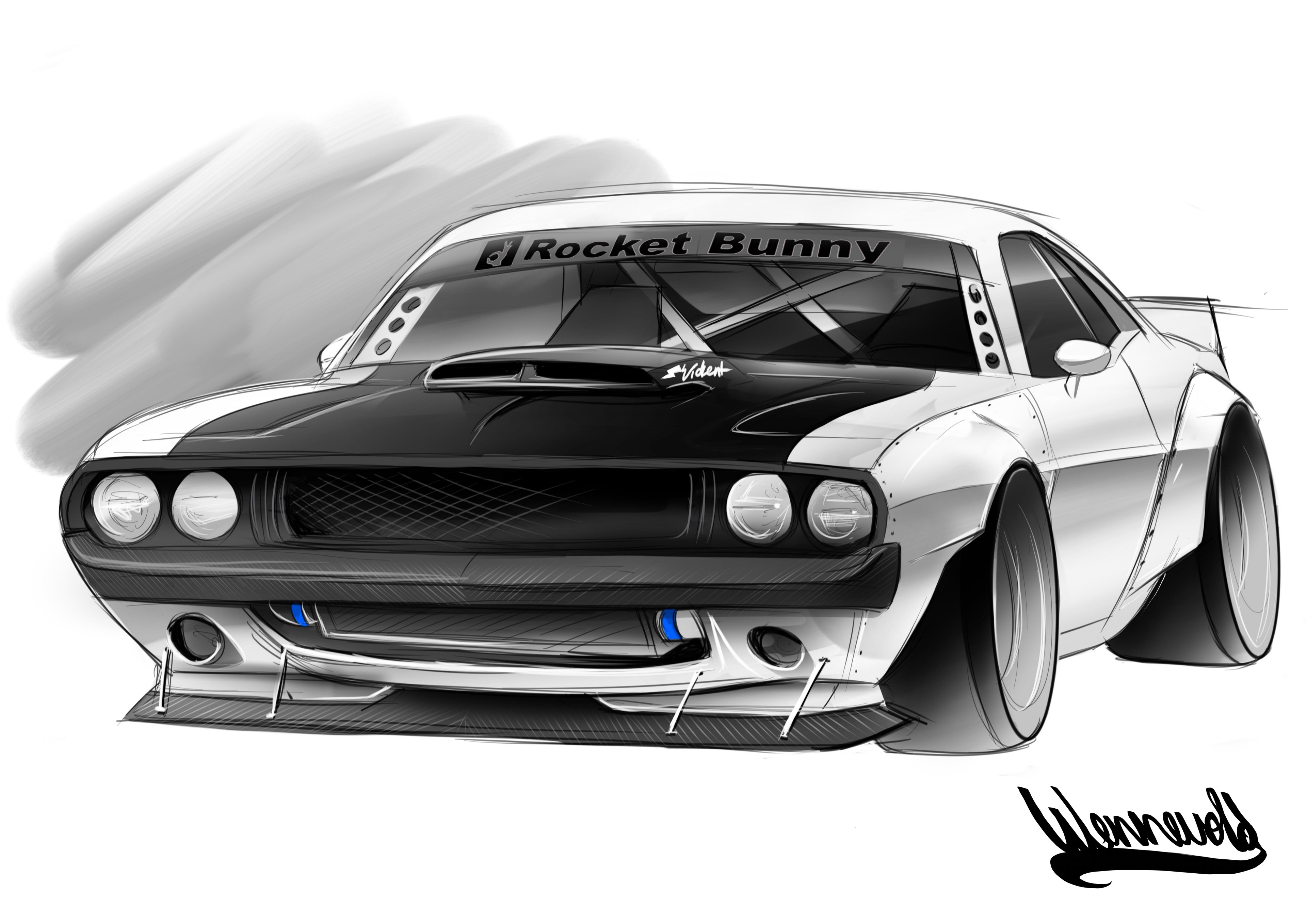 ANDREAS WENNEVOLD Rocket Bunny Challenger rendering