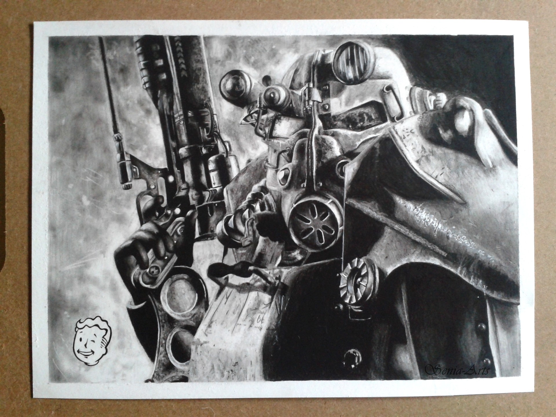 ArtStation Fallout drawing The Brotherhood of Steel