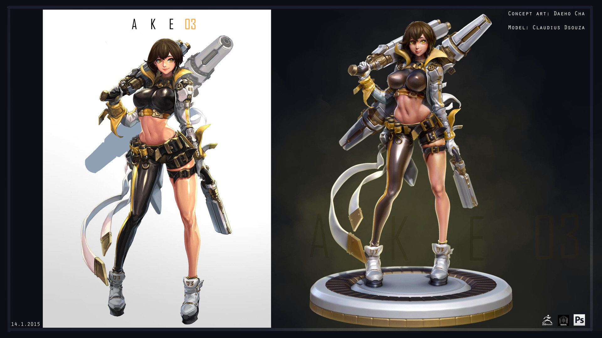 Artstation Girl Model Claudius Dsouza