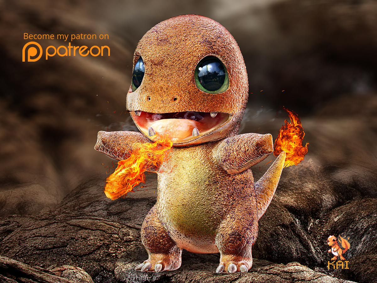 Kai Kiat - Realistic Pokemon: Charmander