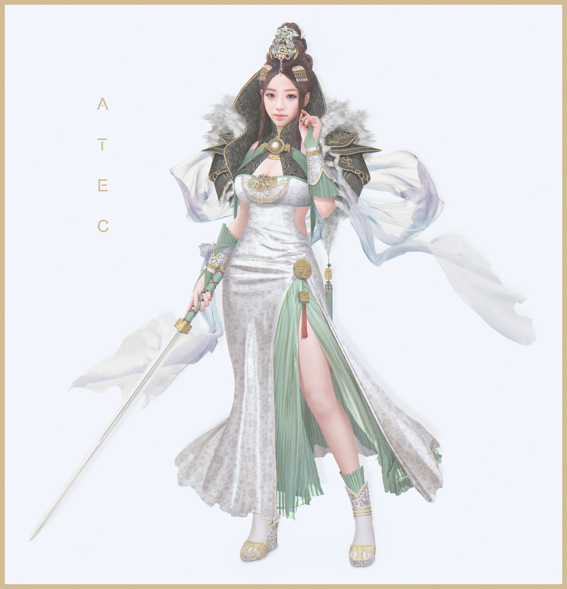 Artstation Chinese Girl Min Gyu Lee