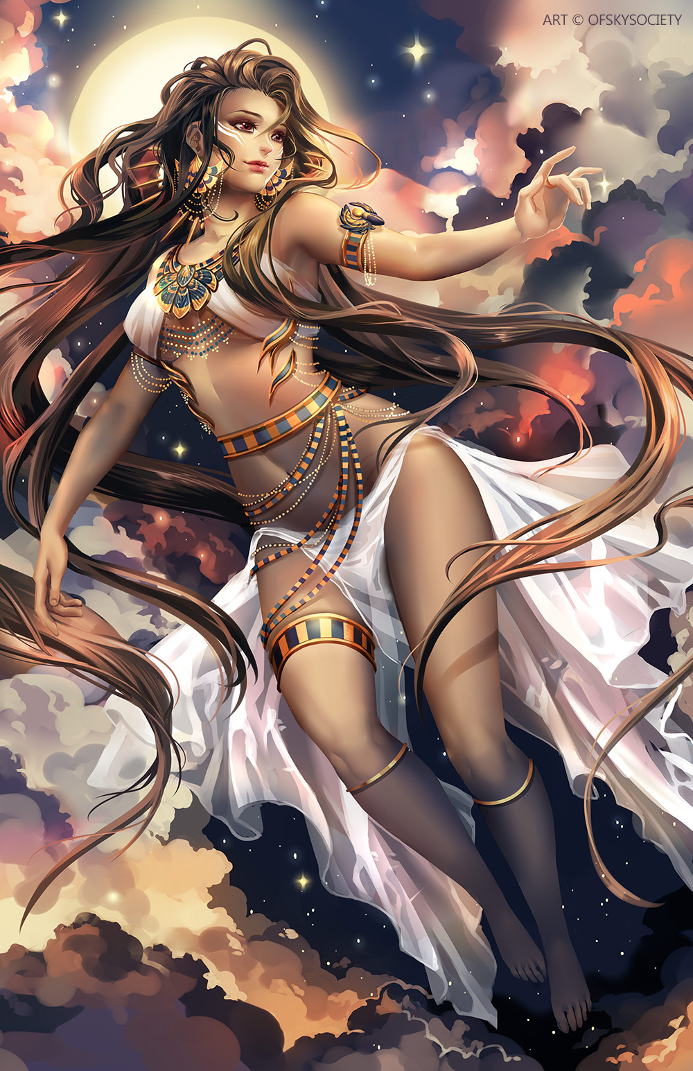 ArtStation - Egyptian Goddess of the Night